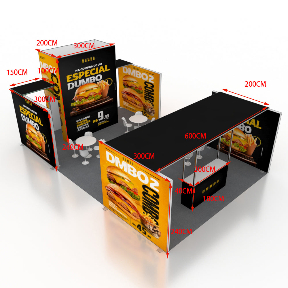 Modular Booth Kits 30ft x 20ft - Model 10