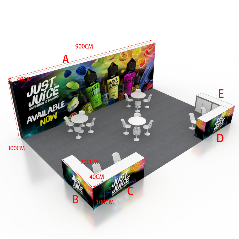 Modular Booth Kits 30ft x 20ft - Model 5