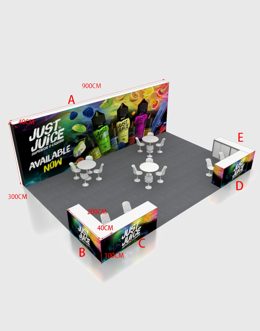 Modular Booth Kits 30ft x 20ft - Model 5