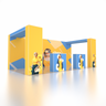 Stand pop-up SEG Pro – Modello 5 (6 m x 3 m)