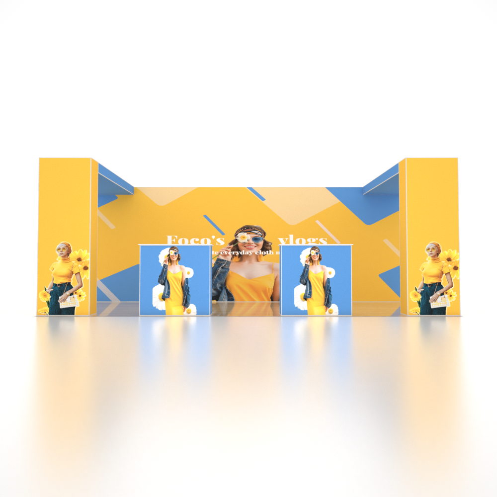 Stand pop-up SEG Pro – Modello 5 (6 m x 3 m)