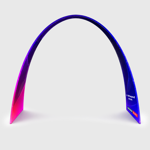 10ft C-Shaped Fabric Arch Display