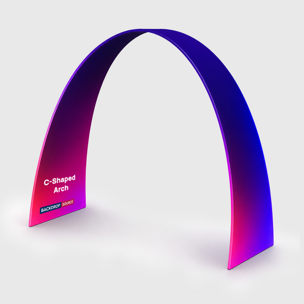 Arco de tela tensada en forma de C - 10 pies