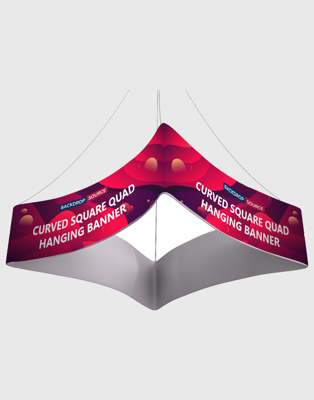 Banner sospeso Sky Tube Ellipse - a faccia in giù