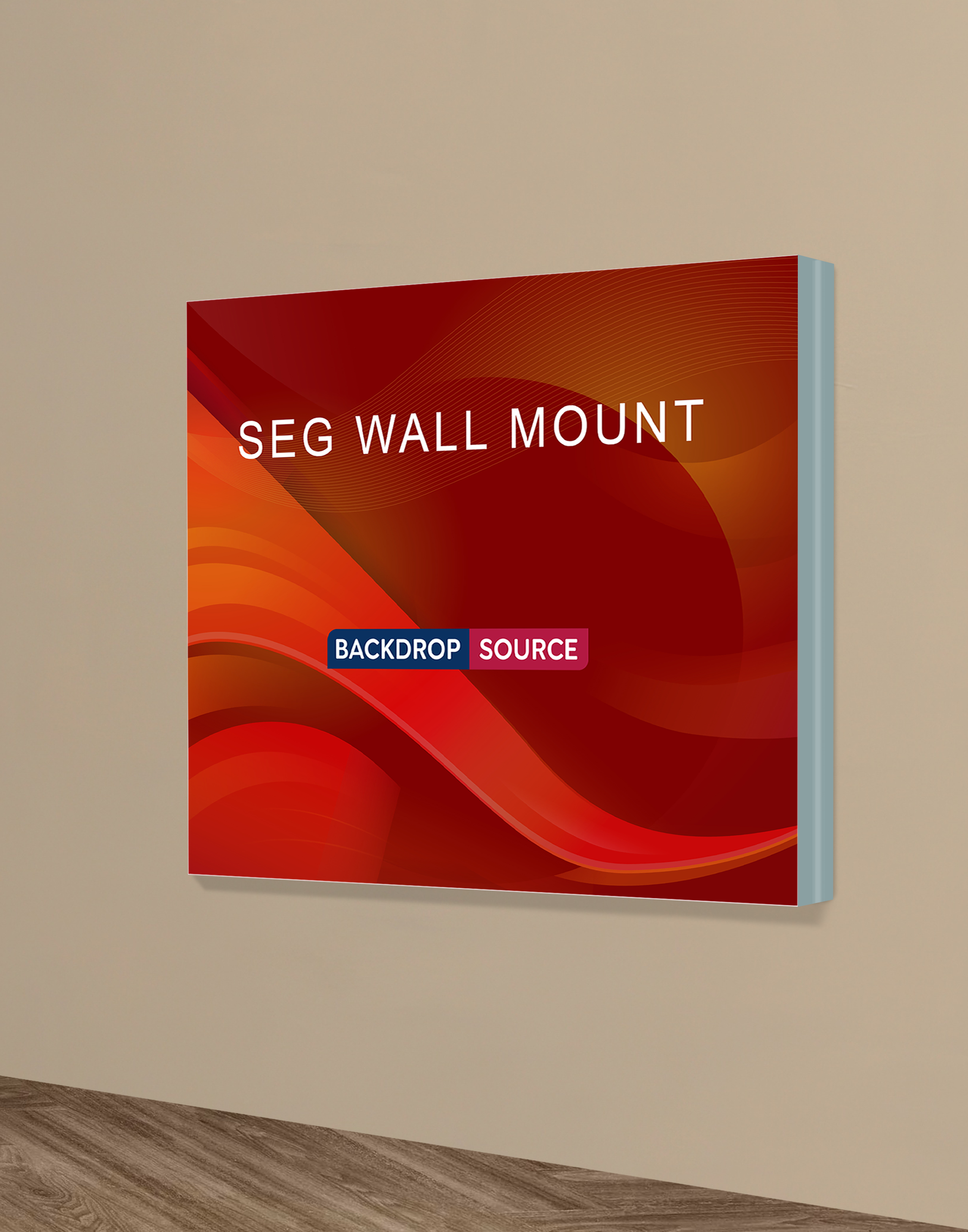 Wall-Mounted SEG Fabric display - 2.4" Depth
