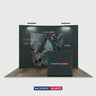 3m x 3m Curved Popup Exhibit Pro 3-in-1 Display Kit with Illume Lights