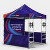 10ft x 10ft Fabric Canopy Kit with Shelving & TV Mounts