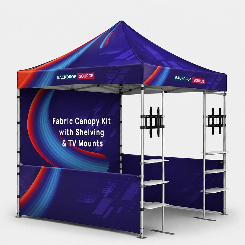 3m x 3m Fabric Canopy Kit A1 with Tent Display Shelves