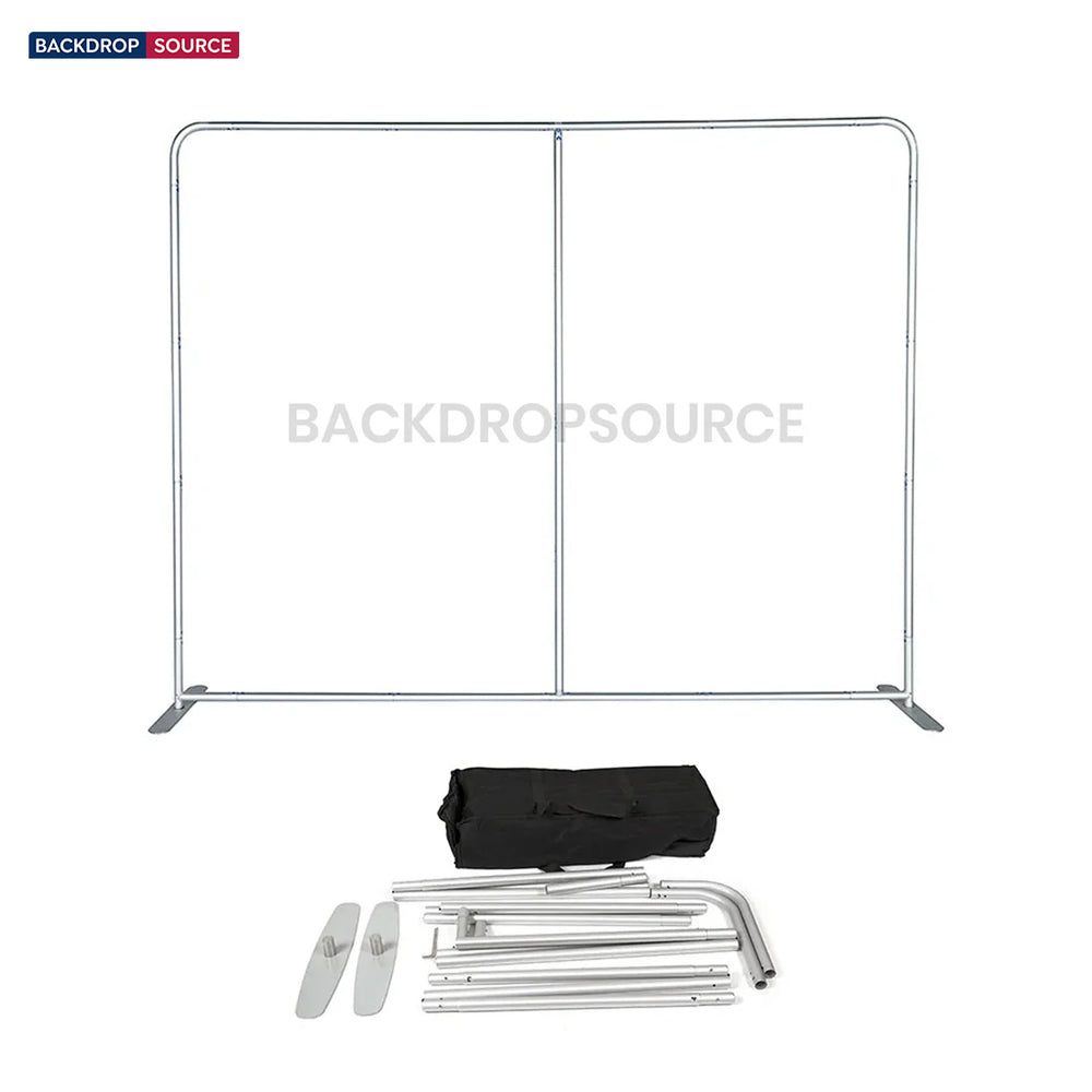Kit espositivo 3 in 1 Exhibit Pro dritto 3m x 3m con custodia rigida per podio