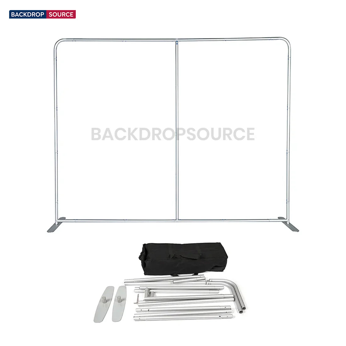 Kit espositivo 3 in 1 Exhibit Pro dritto 3m x 3m con custodia rigida per podio