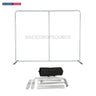 Kit espositivo 3 in 1 Exhibit Pro dritto 3m x 3m con custodia rigida per podio