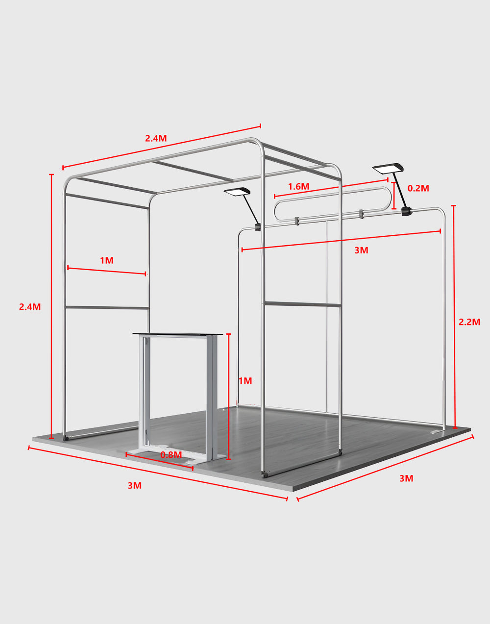 Display Espositivo Portatile 3m x 3m - Modello 29