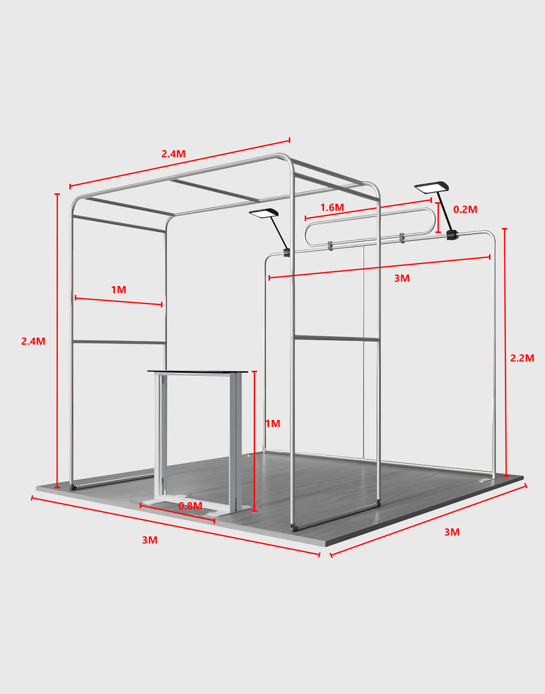 Display Espositivo Portatile 3m x 3m - Modello 29