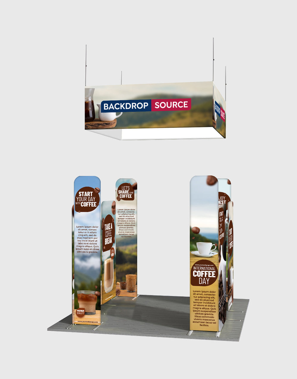 Portable Exhibit Display 3m x 3m - Model 36