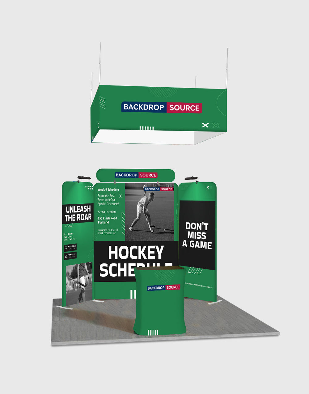 Portable Exhibit Display 3m x 3m - Model 32
