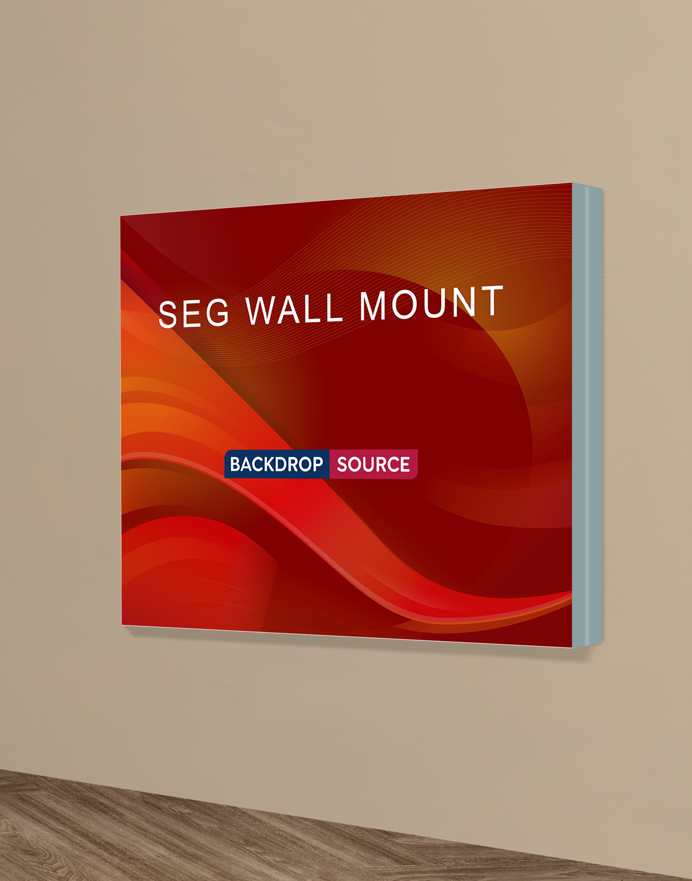 Wall-Mounted SEG Fabric display - 3.15" Depth