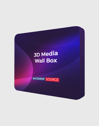 Espositore multimediale in tessuto tensionato 3D Wall Box