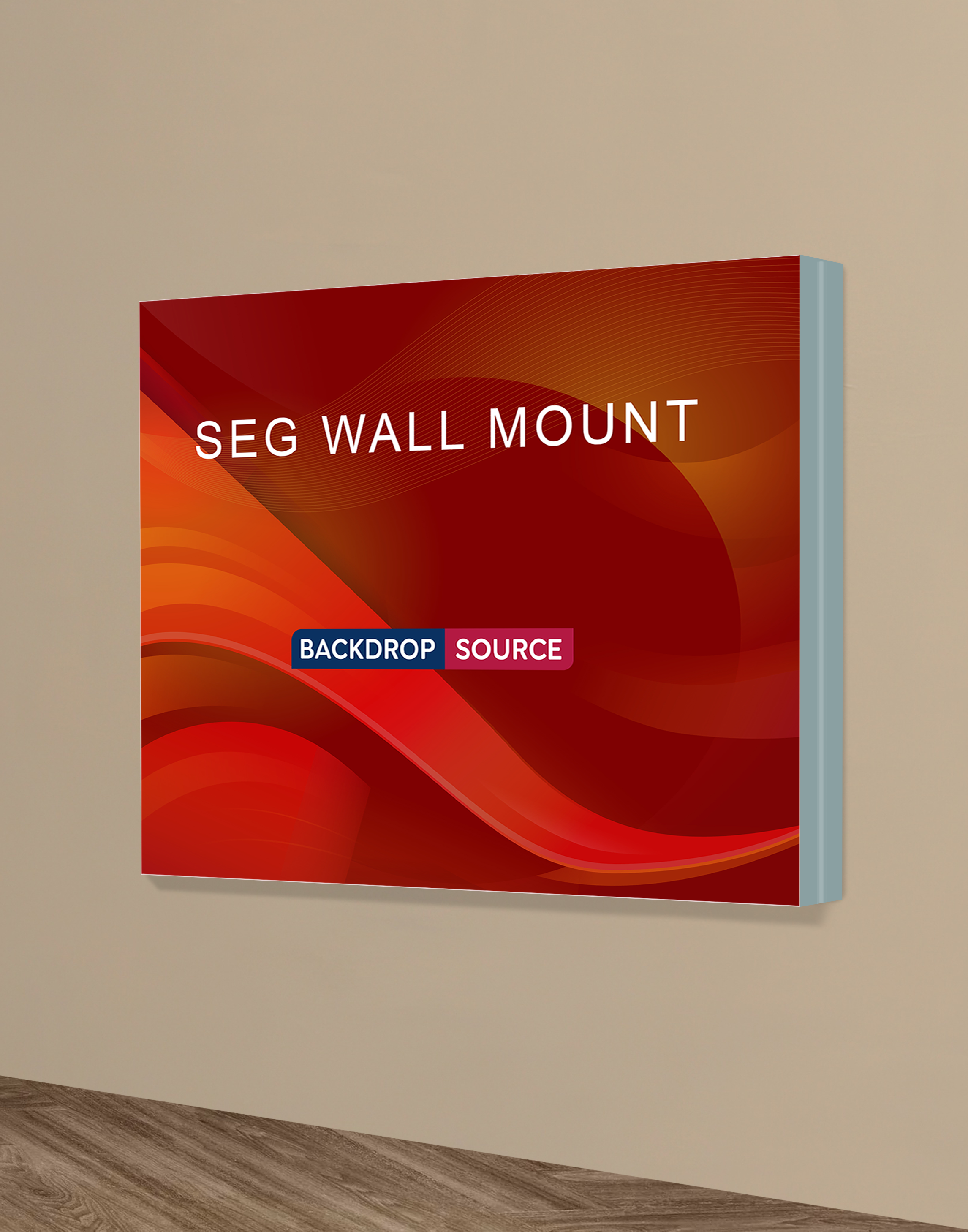 Wall-Mounted SEG Fabric display - 3.15" Depth