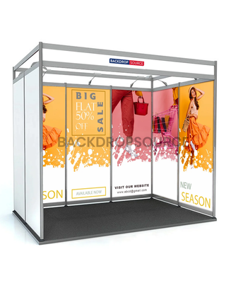 Grafica espositiva Shell Scheme per stand largo 13,2 piedi x profondo 10 piedi