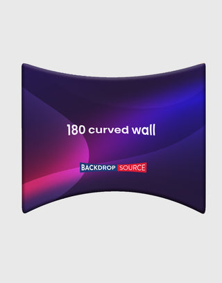 Parete di recinzione curva a 180°