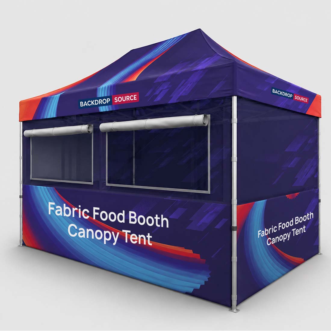 15ft x 10ft Fabric Food Booth Canopy Tent