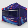 Tendone per stand alimentare in tessuto 4,5 m x 3 m