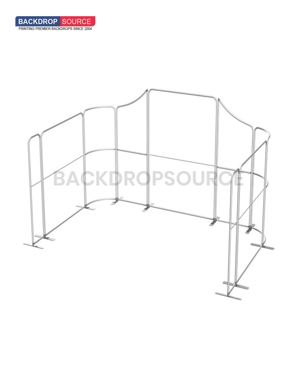 Display per Stand in Tessuto Magnetico - Modello 2 (5m x 3m)