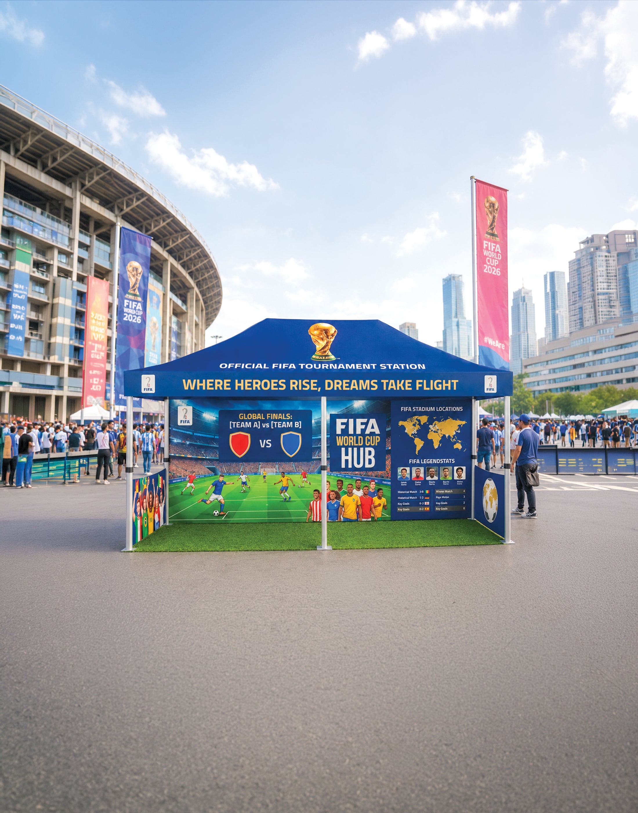 Tenda da campeggio personalizzata per impieghi gravosi (20 piedi x 10 piedi)
