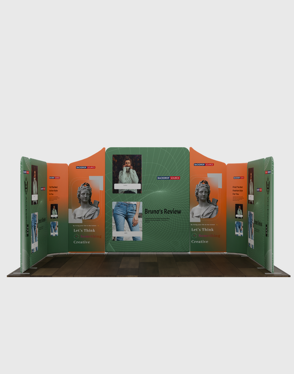 Display per Stand in Tessuto Magnetico - Modello 2 (5m x 3m)