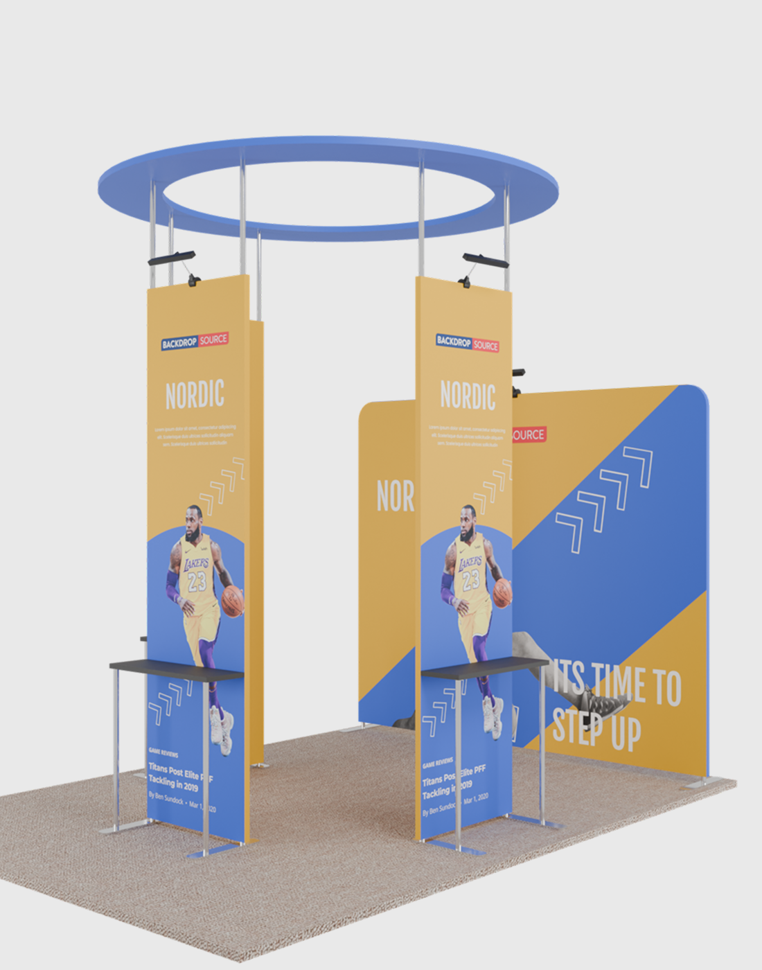 Portable Exhibit Display 3m x 3m- Model 40