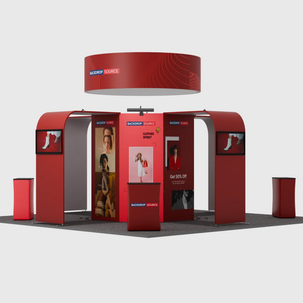 Kits de stand modulares de 20 pies x 20 pies - Modelo 06