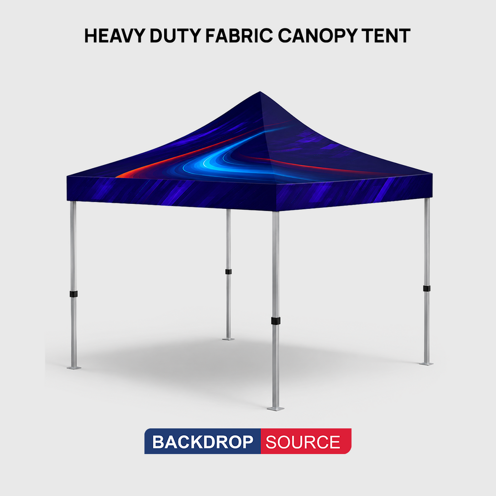 Tenda a baldacchino in tessuto resistente – (3m L x 3m H)