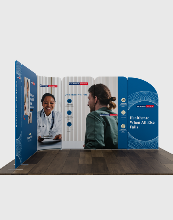 Display espositivo in tessuto magnetico - Modello 3 (3m x 3m)