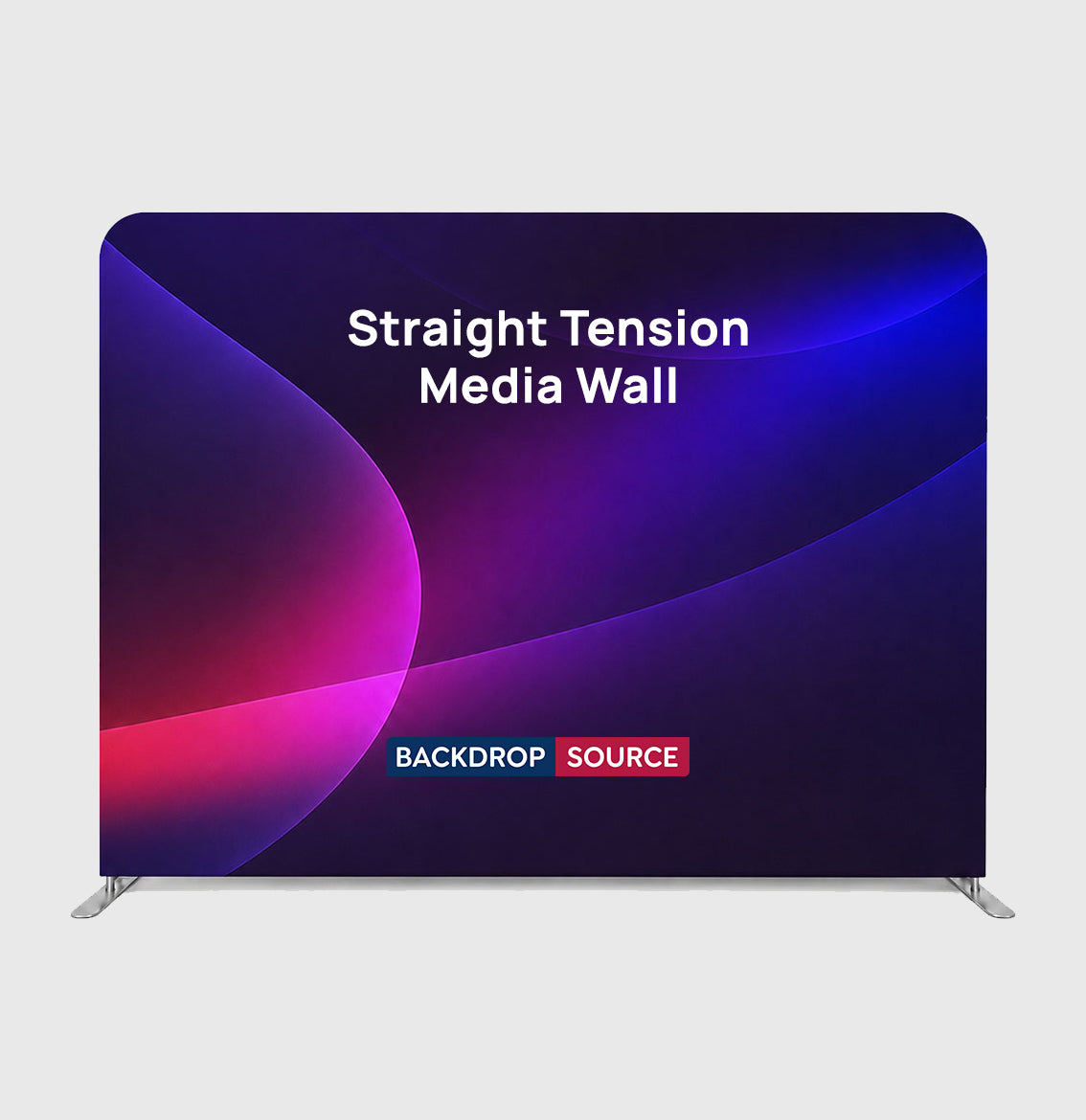 Espositore fondale in tessuto a tensione diritta Premium