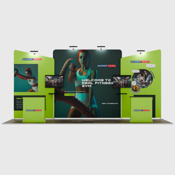 Portable Exhibit Display 20ft x 10ft - Model 6