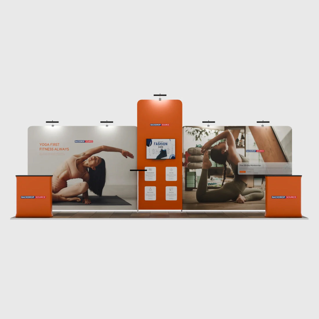 Exhibidor portátil de 20 pies - Modelo 12