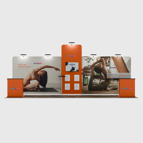 Exhibidor portátil de 20 pies - Modelo 12