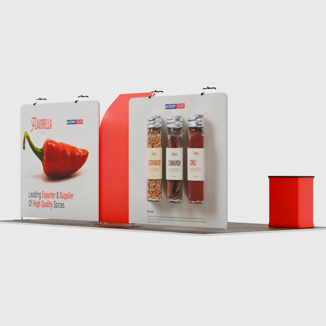Exhibidor portátil de 20 pies - Modelo 13