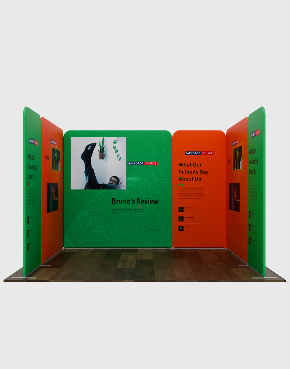 Espositore in Tessuto Magnetico - Modello 2 (3m x 3m)