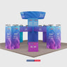 Kit stand modulari 9m x 9m - Modello 1