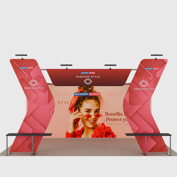 Portable Exhibit Display 20ft x 10ft - Model 17