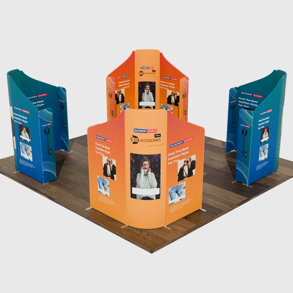 Stand Espositivo Magnetico in Tessuto - Modello 5 (6m x 6m)