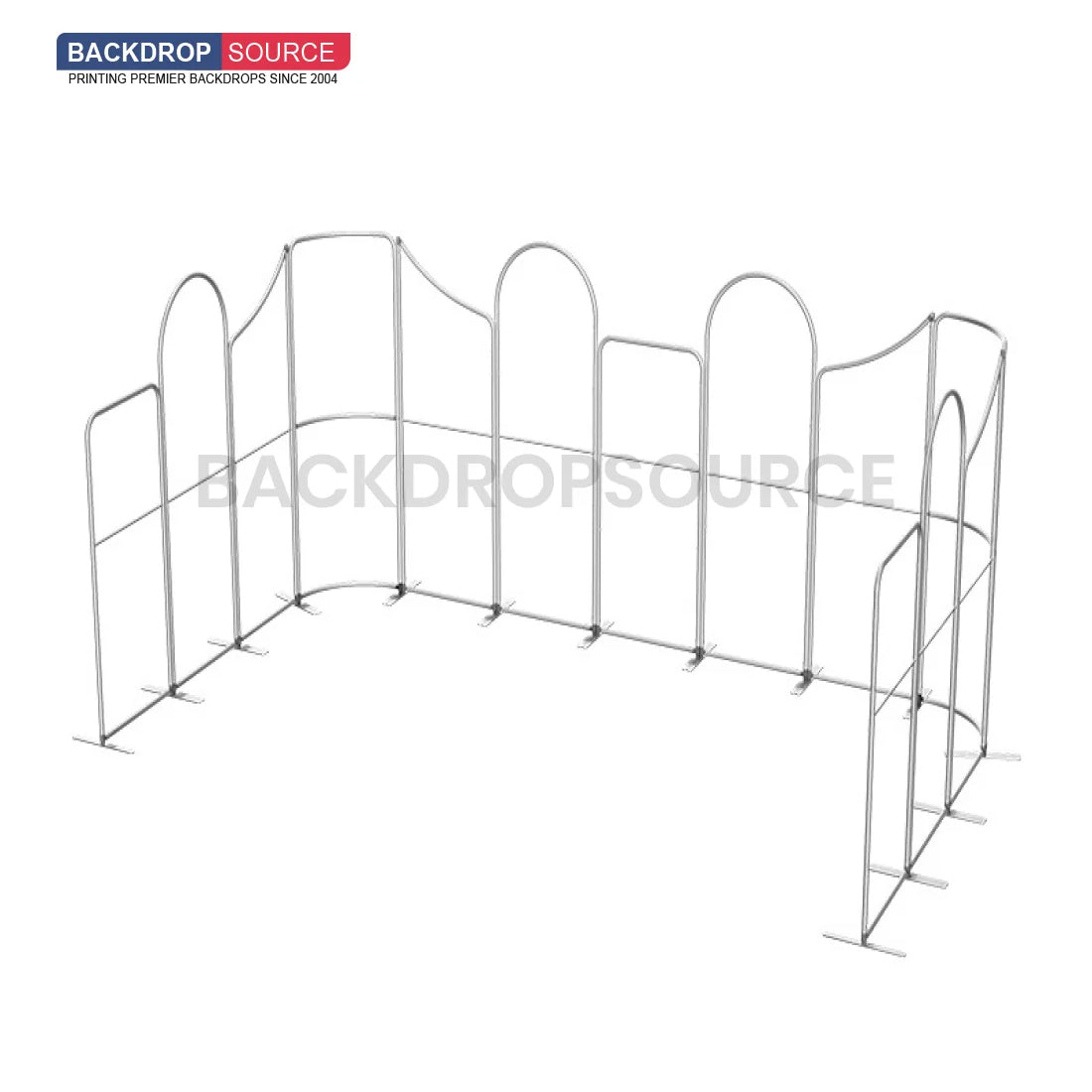 Magnetic Fabric Booth Display - Model 3 (6m x 6m)