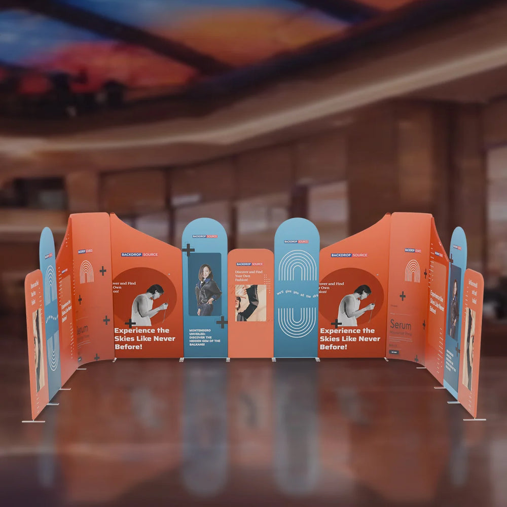 Magnetic Fabric Booth Display - Model 3 (6m x 6m)