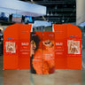 Stand de exhibición de tela magnética - Modelo 1 (13 x 10 pies)
