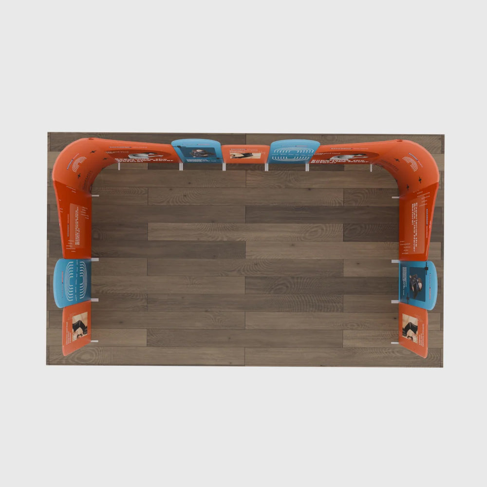 Magnetic Fabric Booth Display - Model 3 (6m x 6m)