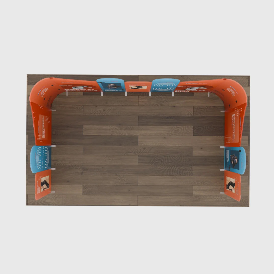 Magnetic Fabric Booth Display - Model 3 (6m x 6m)