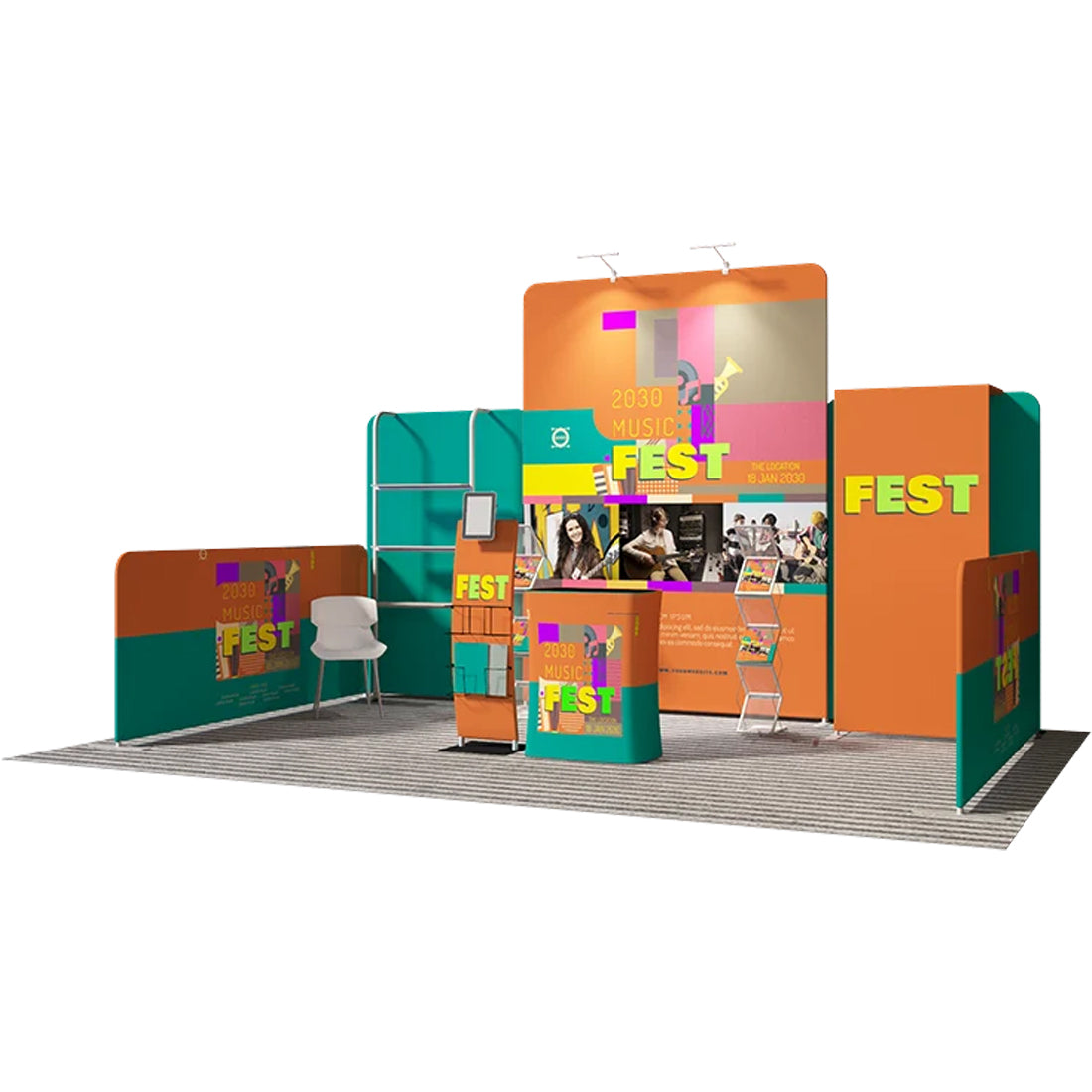 Exhibiciones sin fisuras para exhibiciones impactantes