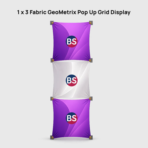 1 x 3 Fabric GeoMetrix Pop Up Grid Display