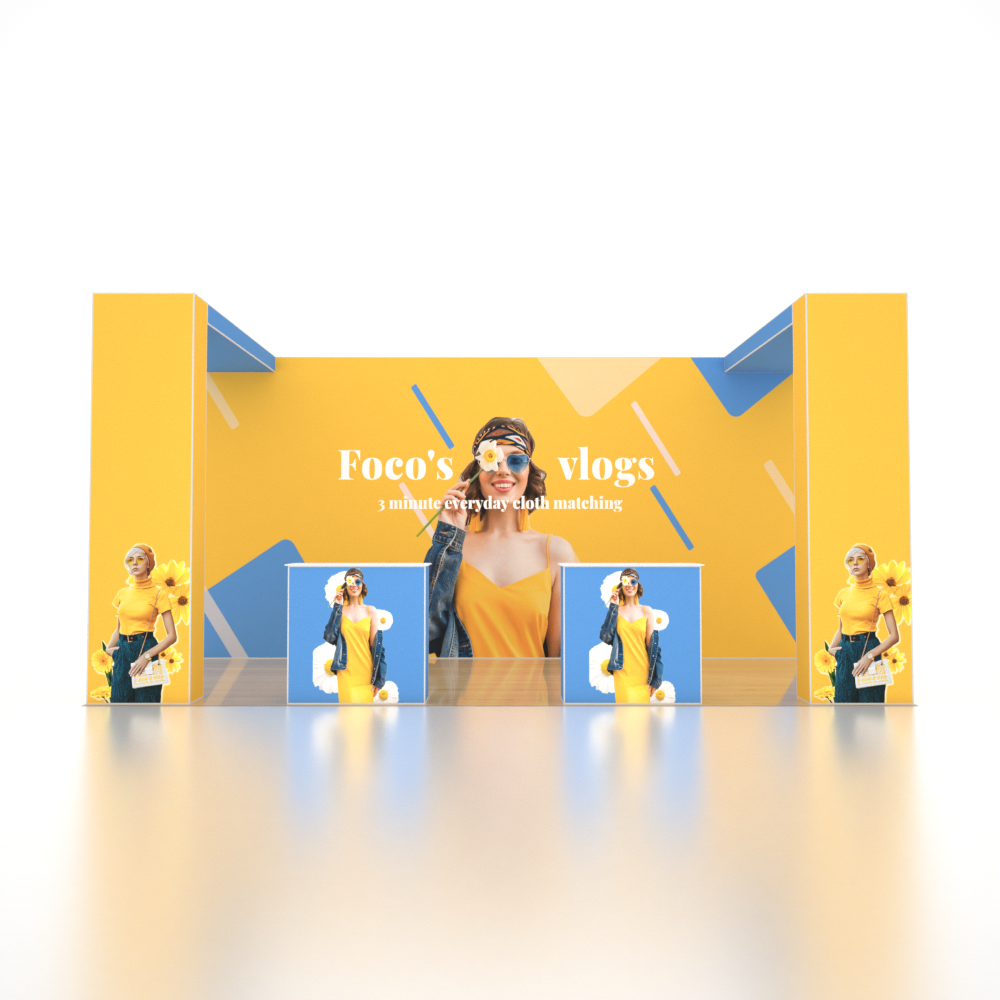 Stand pop-up SEG Pro – Modello 5 (6 m x 3 m)